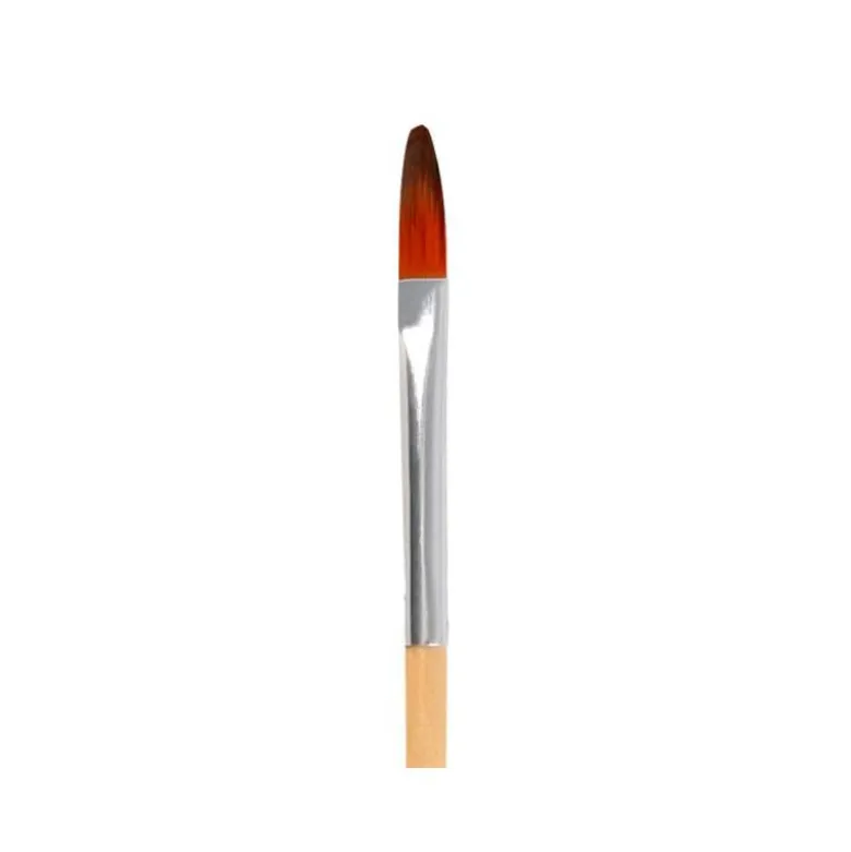 PINCEL PARA PINTURA ACRILICA Y ACUARELA LIDERPAPEL N 0 PUNTA FILBERT / LENGUA GATO DE PELO SINTETICO CERTIFICADO