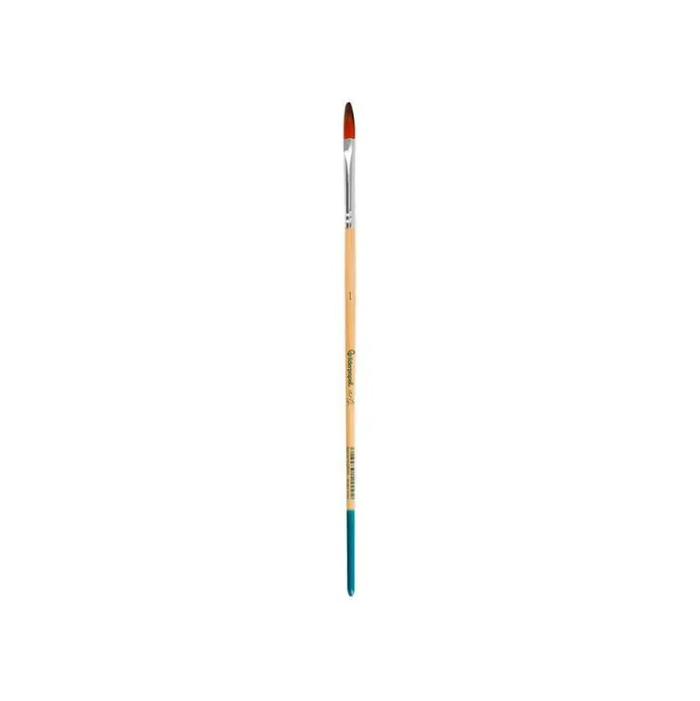 PINCEL PARA PINTURA ACRILICA Y ACUARELA LIDERPAPEL N 1 PUNTA FILBERT / LENGUA GATO DE PELO SINTETICO CERTIFICADO