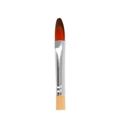 PINCEL PARA PINTURA ACRILICA Y ACUARELA LIDERPAPEL N 5 PUNTA FILBERT / LENGUA GATO DE PELO SINTETICO CERTIFICADO