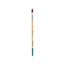 PINCEL PARA PINTURA ACRILICA Y ACUARELA LIDERPAPEL N 7 PUNTA FILBERT / LENGUA GATO DE PELO SINTETICO CERTIFICADO