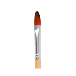 PINCEL PARA PINTURA ACRILICA Y ACUARELA LIDERPAPEL N 7 PUNTA FILBERT / LENGUA GATO DE PELO SINTETICO CERTIFICADO