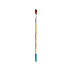 PINCEL PARA PINTURA ACRILICA Y ACUARELA LIDERPAPEL N 8 PUNTA FILBERT / LENGUA GATO DE PELO SINTETICO CERTIFICADO