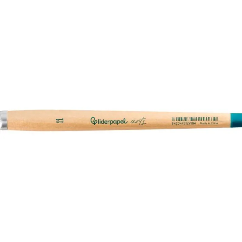 PINCEL PARA PINTURA ACRILICA Y ACUARELA LIDERPAPEL N 11 PUNTA FILBERT / LENGUA GATO DE PELO SINTETICO CERTIFICADO