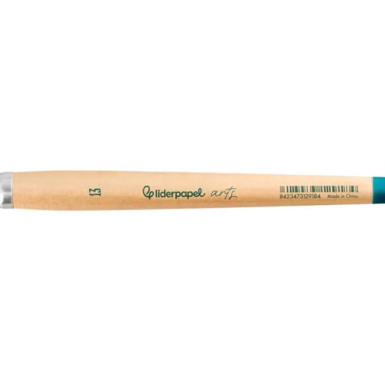 PINCEL PARA PINTURA ACRILICA Y ACUARELA LIDERPAPEL N 13 PUNTA FILBERT / LENGUA GATO DE PELO SINTETICO CERTIFICADO
