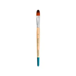 PINCEL PARA PINTURA ACRILICA Y ACUARELA LIDERPAPEL N 13 PUNTA FILBERT / LENGUA GATO DE PELO SINTETICO CERTIFICADO
