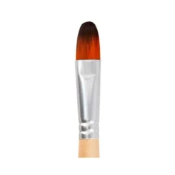 PINCEL PARA PINTURA ACRILICA Y ACUARELA LIDERPAPEL N 13 PUNTA FILBERT / LENGUA GATO DE PELO SINTETICO CERTIFICADO