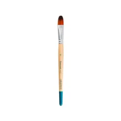 PINCEL PARA PINTURA ACRILICA Y ACUARELA LIDERPAPEL N 14 PUNTA FILBERT / LENGUA GATO DE PELO SINTETICO CERTIFICADO
