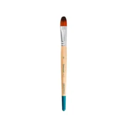 PINCEL PARA PINTURA ACRILICA Y ACUARELA LIDERPAPEL N 15 PUNTA FILBERT / LENGUA GATO DE PELO SINTETICO CERTIFICADO