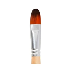 PINCEL PARA PINTURA ACRILICA Y ACUARELA LIDERPAPEL N 16 PUNTA FILBERT / LENGUA GATO DE PELO SINTETICO CERTIFICADO