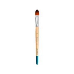 PINCEL PARA PINTURA ACRILICA Y ACUARELA LIDERPAPEL N 16 PUNTA FILBERT / LENGUA GATO DE PELO SINTETICO CERTIFICADO