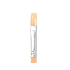 PINCEL PARA PINTURA AL OLEO Y ACRILICA LIDERPAPEL N 7 PUNTA PLANA DE PELO DE CERDA CERTIFICADO FSC