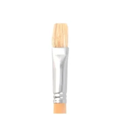 PINCEL PARA PINTURA AL OLEO Y ACRILICA LIDERPAPEL N 9 PUNTA PLANA DE PELO DE CERDA CERTIFICADO FSC