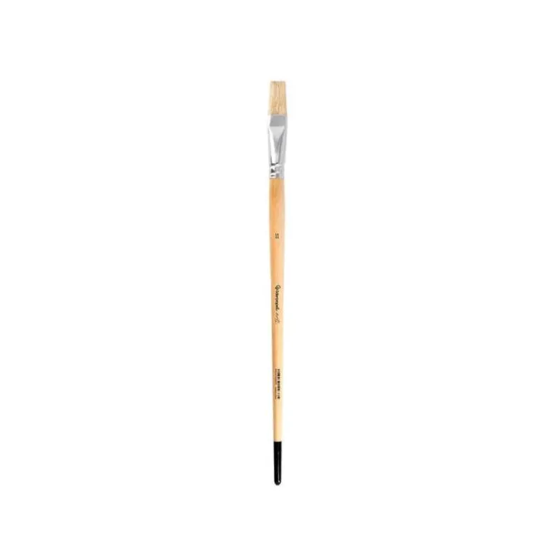 PINCEL PARA PINTURA AL OLEO Y ACRILICA LIDERPAPEL N 11 PUNTA PLANA DE PELO DE CERDA CERTIFICADO FSC