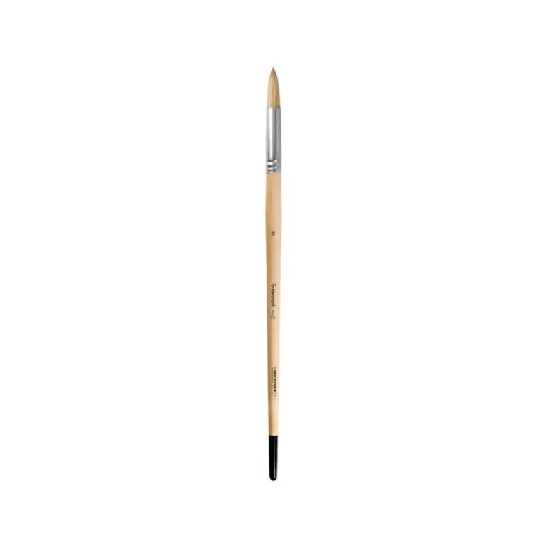 PINCEL PARA PINTURA AL OLEO Y ACRILICA LIDERPAPEL N 10 PUNTA REDONDA DE PELO DE CERDA CERTIFICADO FSC