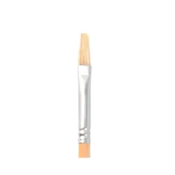 PINCEL PARA PINTURA AL OLEO Y ACRILICA LIDERPAPEL N 2 PUNTA PLANA DE PELO DE CERDA CERTIFICADO FSC