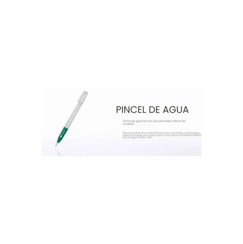 PINCEL TOMBOW WATER BRUSH CON DEPOSITO RELLENABLE PUNTA MEDIA BLISTER DE 1 UNIDAD