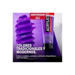 PINTURA ACRILICA AMSTERDAM 20 ML CAJA DE 6 COLORES SURTIDOS PASTEL