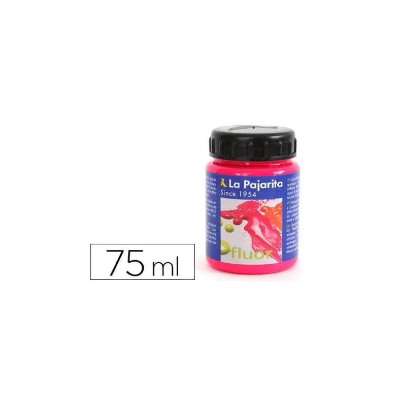 Pintura acrilica La Pajarita f-04 color magenta fluorescente