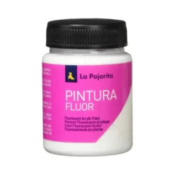 Pintura acrilica La Pajarita F-02 color blanco fluorescente