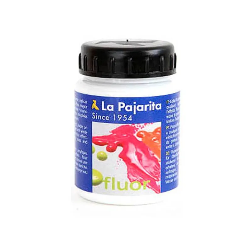 Pintura acrilica La Pajarita F-02 color blanco fluorescente