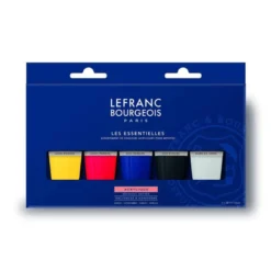 PINTURA ACRILICA L&B BOTE DE 80 ML CAJA DE 5 UNIDADES COLORES SURTIDOS
