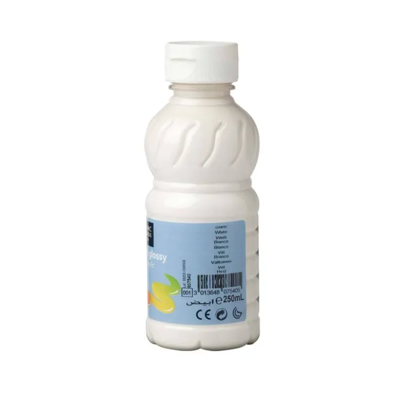 Pintura Acrilica L&B Brillo Color Blanco 250 ml