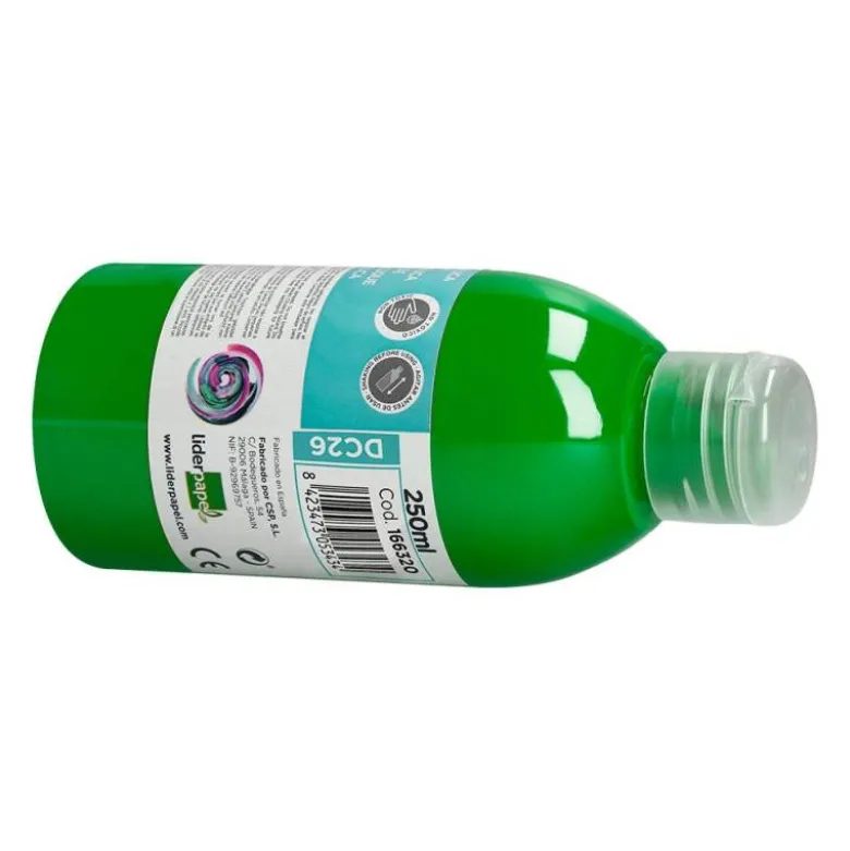 PINTURA ACRILICA LIDERPAPEL BOTE DE 250 ML VERDE