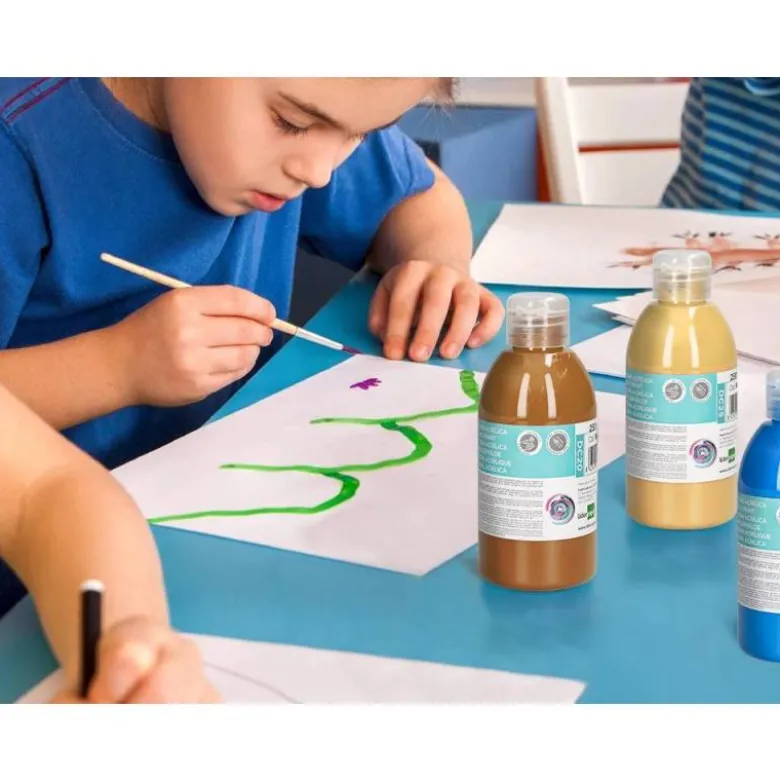 PINTURA ACRILICA LIDERPAPEL BOTE DE 250 ML AMARILLO