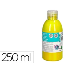 PINTURA ACRILICA LIDERPAPEL BOTE DE 250 ML AMARILLO