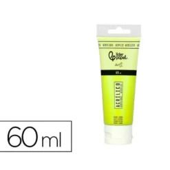 PINTURA ACRILICA LIDERPAPEL TUBO DE PLASTICO DE 60 ML COLOR VERDE LIMON