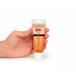PINTURA ACRILICA LIDERPAPEL TUBO DE PLASTICO DE 60 ML COLOR NARANJA PERMANENTE