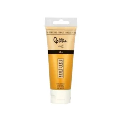 PINTURA ACRILICA LIDERPAPEL TUBO DE PLASTICO DE 60 ML COLOR OCRE AMARILLO