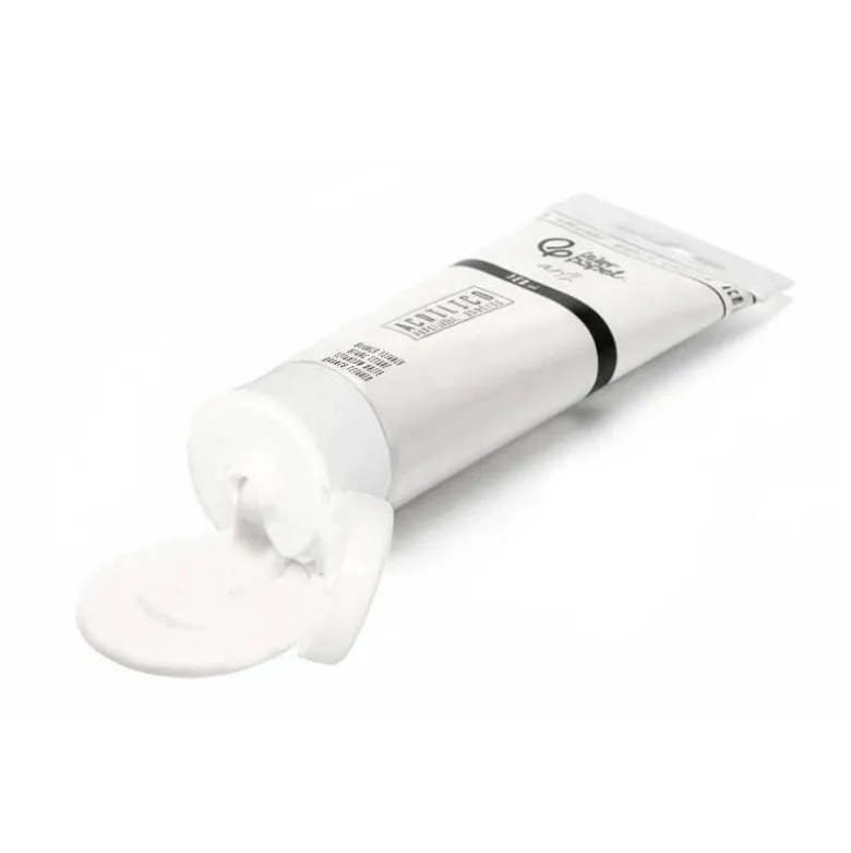 PINTURA ACRILICA LIDERPAPEL TUBO DE PLASTICO DE 120 ML COLOR BLANCO TITANIO
