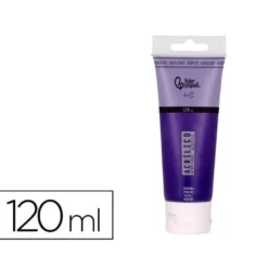 PINTURA ACRILICA LIDERPAPEL TUBO DE PLASTICO DE 120 ML COLOR PURPURA