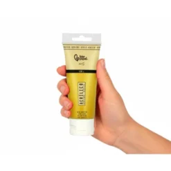 PINTURA ACRILICA LIDERPAPEL TUBO DE PLASTICO DE 120 ML COLOR OCRE AMARILLO