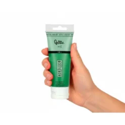PINTURA ACRILICA LIDERPAPEL TUBO DE PLASTICO DE 120 ML COLOR VERDE PERMANENTE