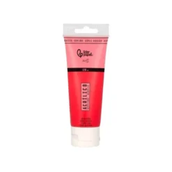PINTURA ACRILICA LIDERPAPEL TUBO DE PLASTICO DE 120 ML COLOR ROJO PIRROL