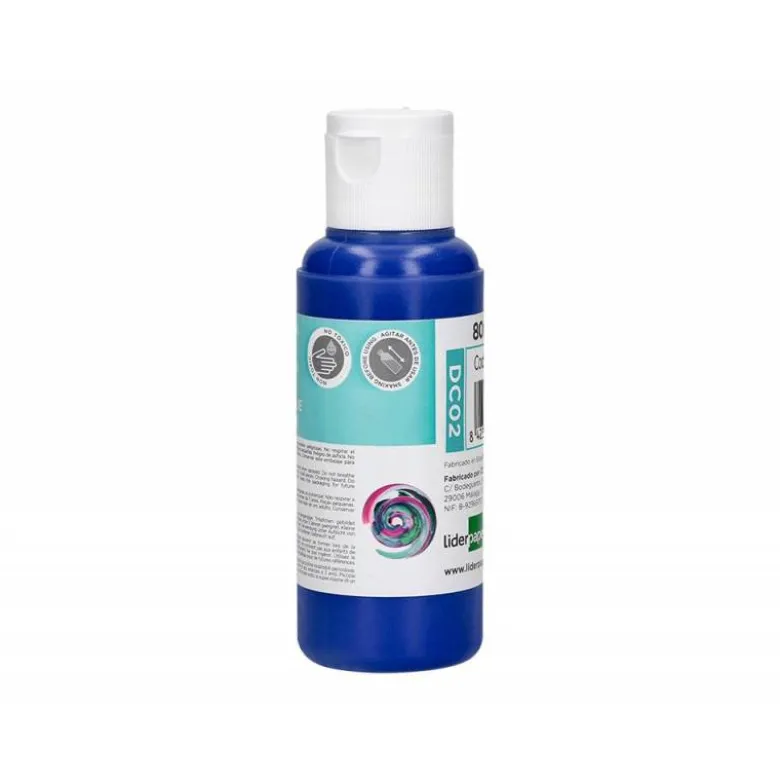 PINTURA ACRILICA LIDERPAPEL BOTE DE 80 ML AZUL ULTRAMAR