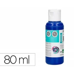 PINTURA ACRILICA LIDERPAPEL BOTE DE 80 ML AZUL ULTRAMAR