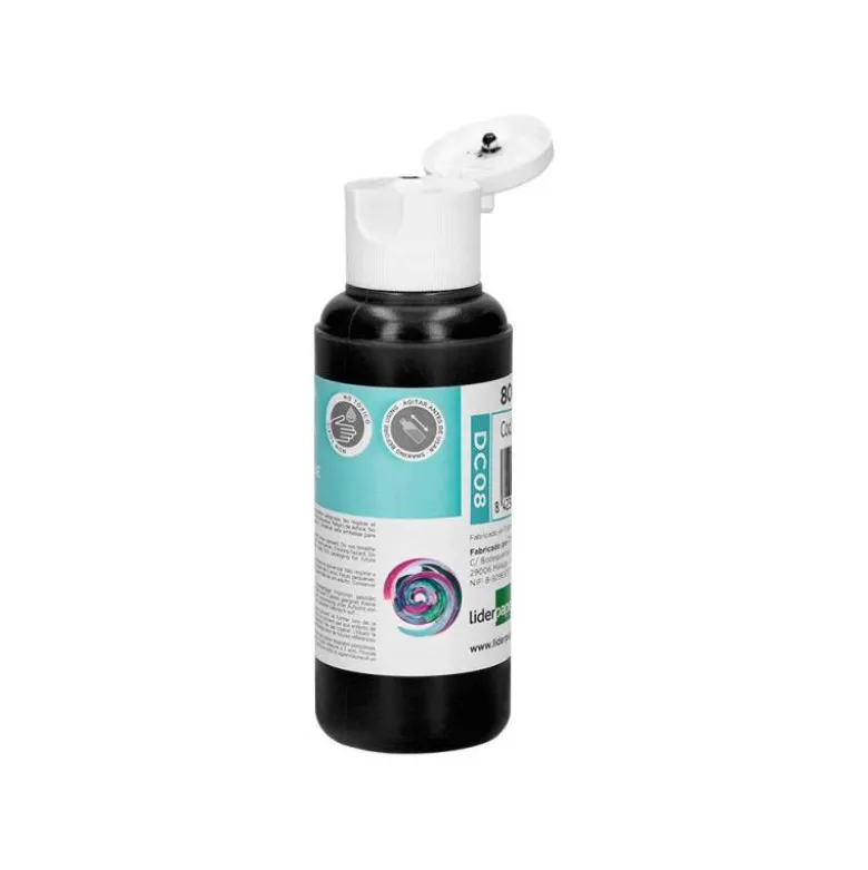 PINTURA ACRILICA LIDERPAPEL BOTE DE 80 ML NEGRO