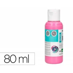 PINTURA ACRILICA LIDERPAPEL BOTE DE 80 ML ROSA