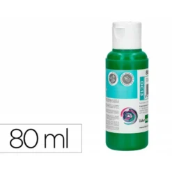 PINTURA ACRILICA LIDERPAPEL BOTE DE 80 ML VERDE OSCURO