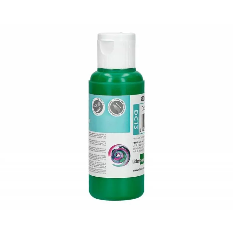 PINTURA ACRILICA LIDERPAPEL BOTE DE 80 ML VERDE OSCURO