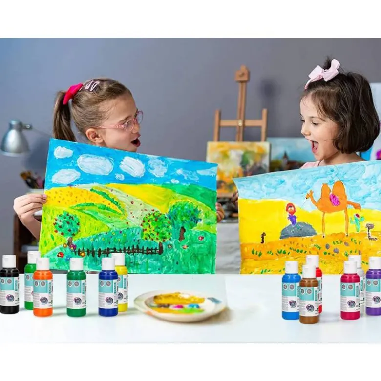 PINTURA ACRILICA LIDERPAPEL BOTE DE 80 ML VERDE OSCURO