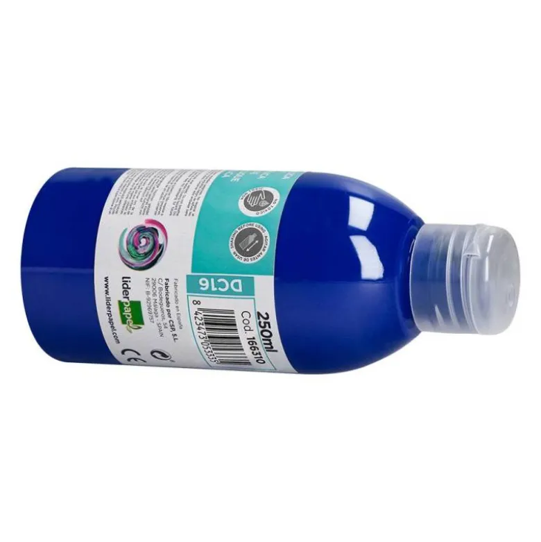PINTURA ACRILICA LIDERPAPEL BOTE DE 250 ML AZUL ULTRAMAR