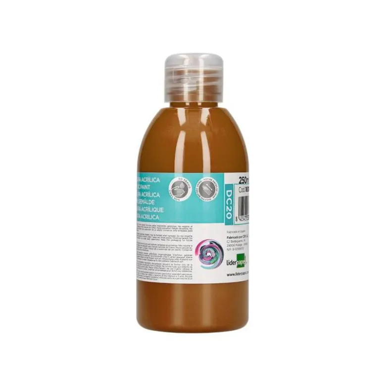 PINTURA ACRILICA LIDERPAPEL BOTE DE 250 ML MARRON