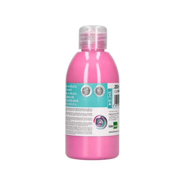 PINTURA ACRILICA LIDERPAPEL BOTE DE 250 ML ROSA