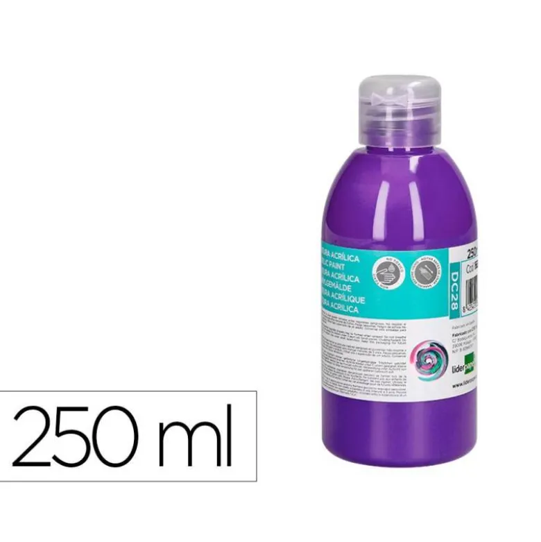 PINTURA ACRILICA LIDERPAPEL BOTE DE 250 ML VIOLETA