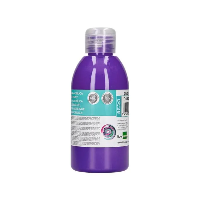 PINTURA ACRILICA LIDERPAPEL BOTE DE 250 ML VIOLETA