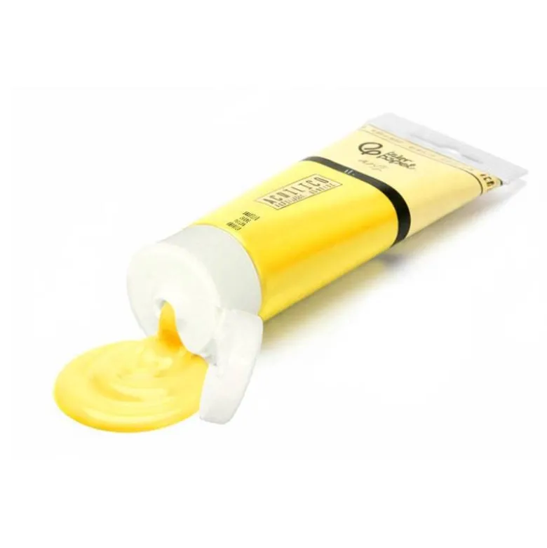 PINTURA ACRILICA LIDERPAPEL TUBO DE PLASTICO DE 60 ML COLOR AMARILLO